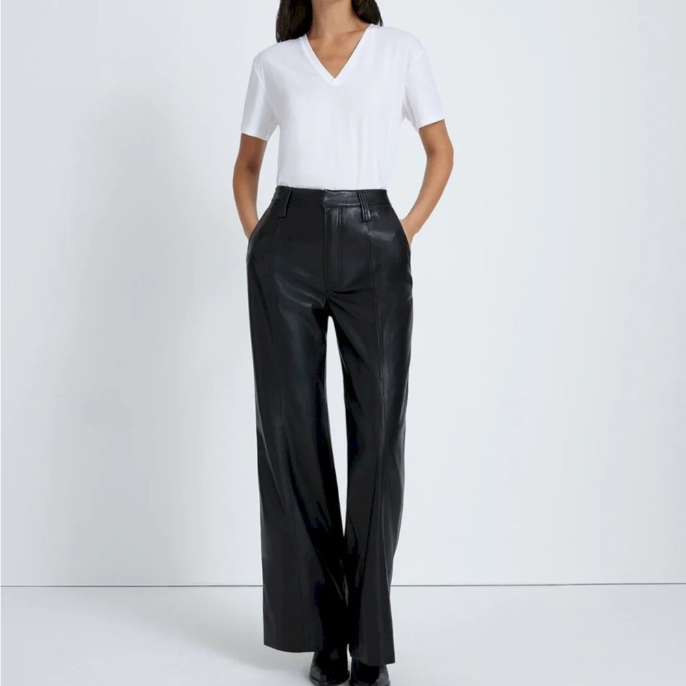 7 for all Mankind Faux Leather Easy Trousers